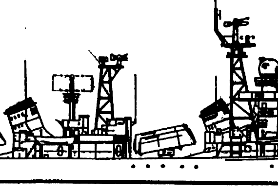 Destroyer PLAN Jinan 1987 [051G Destroyer] - drawings, dimensions, pictures